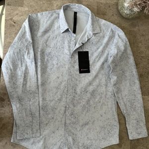 Lululemon Airing Easy Long Sleeve Shirt *Ventlight Mesh.  Alpine White Multi